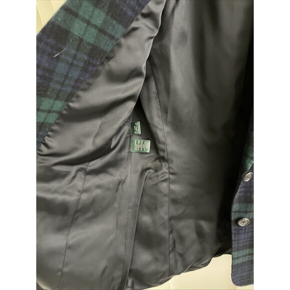 EUC Lauren Ralph Lauren vintage Wool Cashmere plaid Tartan Blazer Jacket Sz 6 - Picture 9 of 10